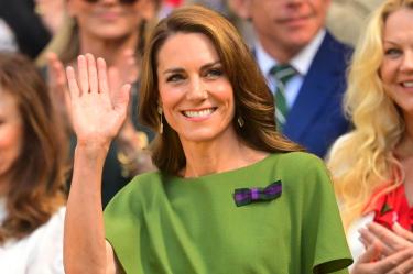 Kate Middleton estuvo acompañada de su esposo y dos de sus tres hijos