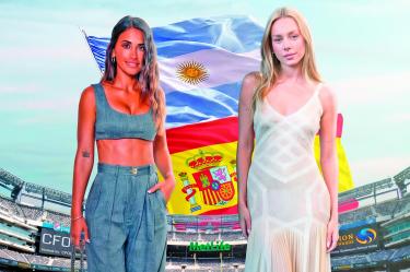 Antonela Roccuzzo y Ester Expósito