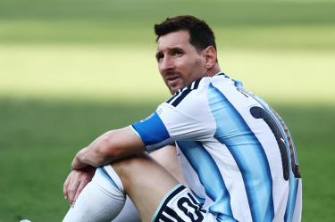 Lionel Messi se mostró desconsolado tras perder la final del Mundial