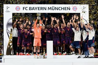 Bayern Múnich suma 12 títulos de la Supercopa de Alemania, superando por 6 a su más cercano perseguidor: Borussia Dortmund.