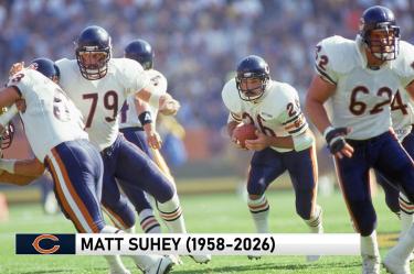 Matt Suhey realizó toda su carrera en la NFL con los Chicago Bears.