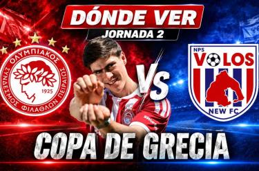 ¿Dónde ver Olympiacos vs Volos? El partido de la Hormiga González en la Copa de Grecia