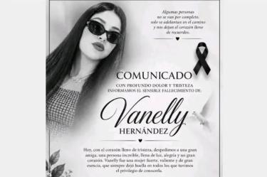 Los denunciantes han señalado, además, que el círculo cercano de Vanelly Zavala Hernández ha publicado falsas esquelas relacionados a su supuesto fallecimiento.