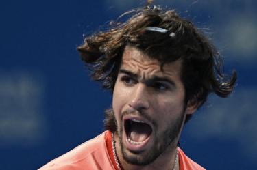 Carlos Alcaraz durante el ATP de Tokio.