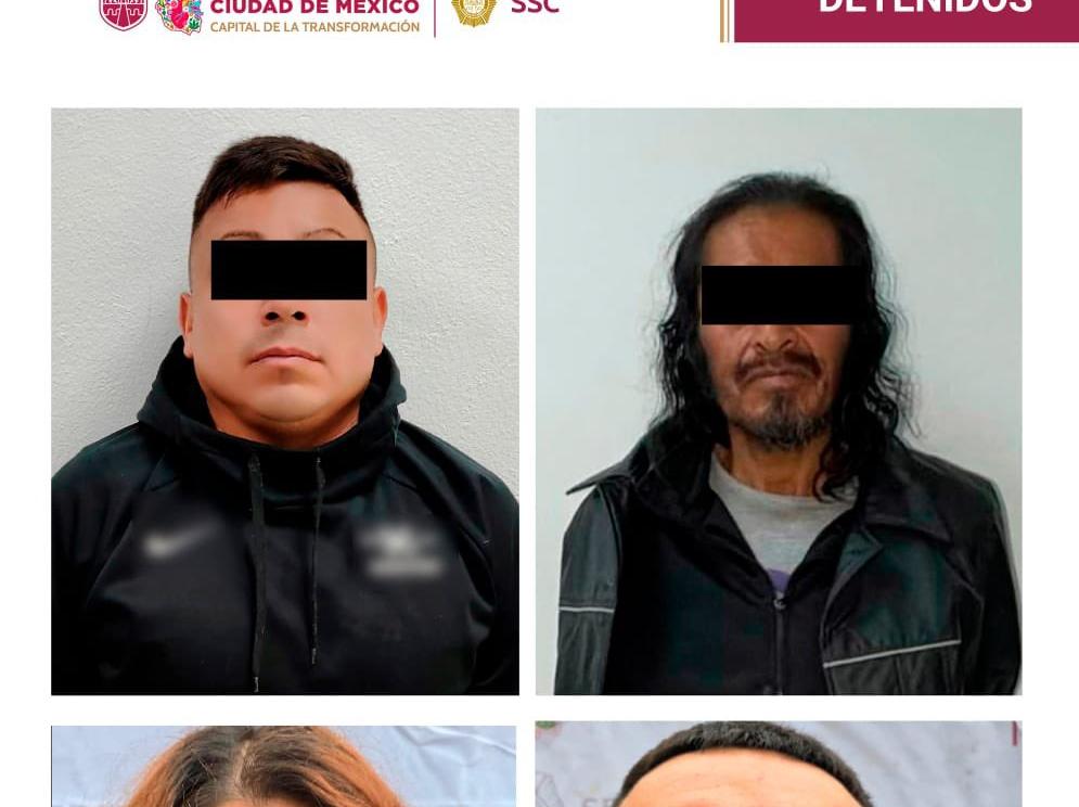 Fuerzas de seguridad capitalinas resguardan los inmuebles intervenidos durante los cateos coordinados por el Gabinete de Seguridad de la Ciudad de México.