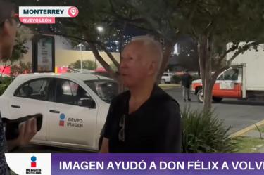 Scott Hernández, Jesús Ramírez y Ángel Medellín, fueron los integrantes del equipo de Imagen Televisión que lograron que Don Féliz regresara sano y salvo hasta su casa.