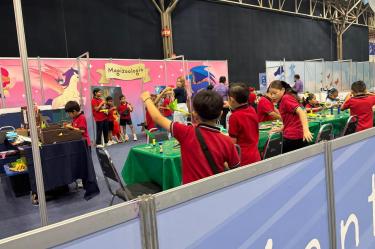 En su espacio infantil, la FIL Monterrey apostó nuevamente por la línea de la sostenibilidad.