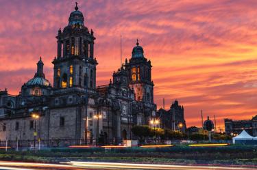 Catedral Metropolitana en el Zócalo capitalino.
