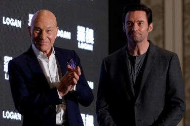 Hugh Jackman y Patrick Stewart.