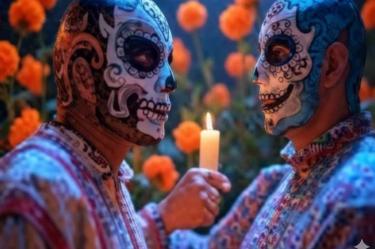 Los hermanos muerte son una leyenda en la lucha libre. Imagen hecha con IA.