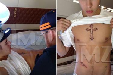 De acuerdo con el tatuador Bang Bang es un texto que le envió Bieber basado en la frase 'el perdón es poderoso, perdonar como Jesús murió en la cruz para perdonar nuestros pecados'. (Especial)