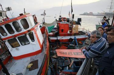 El sismo de magnitud 8.2 dejó daños a la flota pesquera en el norte de Chile