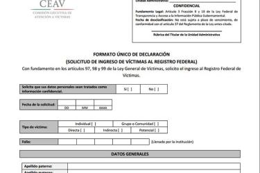 Esta configuración, que consta de ocho páginas, contiene la opción para que el solicitante decida si desea o no, que sus datos sean confidenciales.