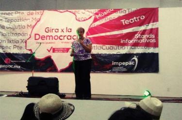 La consejera presidenta del Instituto Morelense de Procesos Electorales y Participación Ciudadana