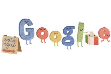 Google llama a votar en elecciones de México con su doodle. Foto Google