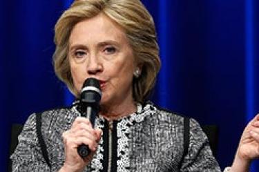 Hillary Clinton, aspirante demócrata a la presidencia de Estados Unidos
