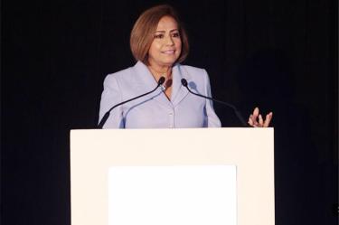 Rosario Marín, extesorera de los Estados Unidos con George W. Bush