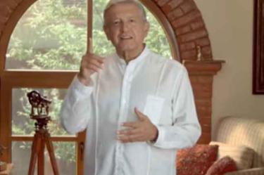 Andrés Manuel López Obrador, presidente del partido Movimiento Regeneración Nacional (Morena)