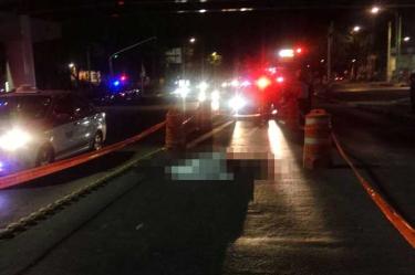 El lugar fue acordonado y resguardado por elementos de la policía. Foto: Carlos Arteaga