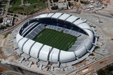 Según la fiscalía local, el desvió de recursos se realizó en los que estaban destinados a la construcción de la Arena de las Dunas. Siguen inmuebles bajo sospecha (Reuters)