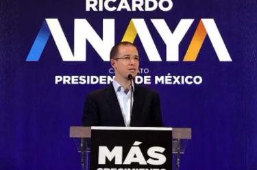 El candidato de la coalición Por México al Frente, Ricardo Anaya.