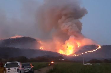 Incendio, Bosque La Primavera, Jalisco, municipio de Tala