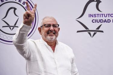 Marco Rascón, candidato a la Jefatura de Gobierno de la Ciudad de México por el Partido Humanista