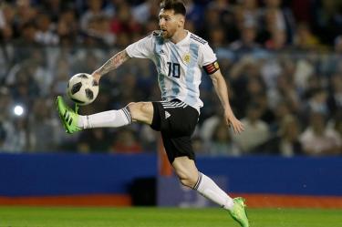 La Federación Israelí de Fútbol dijo que prevé que Messi participe en el encuentro de la próxima semana. (AP)