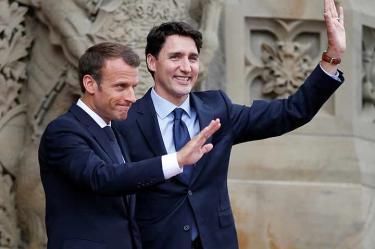 Trump dice a Macron y Trudeau: Cobran 'aranceles masivos'