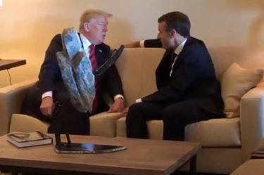 Siempre sí... Macron y Trump se reúnen