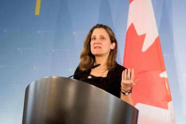 Canciller de Canadá y representante de Comercio EU se reunirán en G7