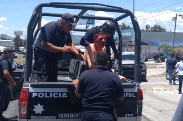 Casi linchan a presunto ladrón de celulares, en Hidalgo