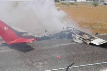 Cae avioneta en aeropuerto de Ciudad Juárez
