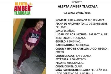 Alerta Amber: ayuda a Karla de 15 años a volver a casa