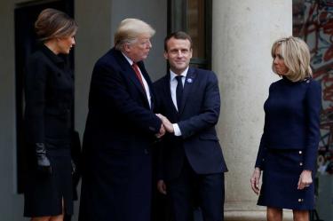 Trump y Macron rebajan tensión tras polémica
