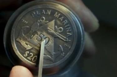 Noticias de Hoy, Moneda conmemorativa Marina tiene binomio canino, Moneda conmemorativa Marina binomio canino, Moneda Marina binomio canino, 50 aniversario del plan de marina, moneda conmemorativa, 20 pesos, elementos, aire, tierra, agua, plan de emergencia, desastres naturales, población, ayuda, asistencia, reconocimiento, Marina