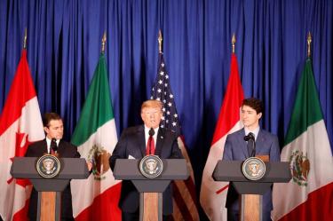 Peña, Trump y Trudeau firman tratado comercial T- MEC