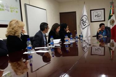 La comisión técnica de transición se reúne para diseñar un mejor proceso de justicia. Foto tomada de la cuenta de twitter: @ErnestinaGodoy_