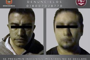 A Gerardo Uriel “N” y Alejandro Ulises “N” se les relaciona con el asesinato de una menor de 14 años de edad, quien fue localizada en calles de la colonia Estado de México – Foto: @FiscalEdomex