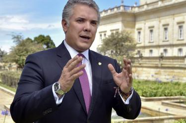 Las autoridades descubrieron planes para posiblemente atentar contra el presidente Iván Duque. Foto: EFE