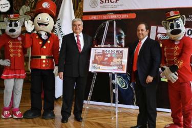 El billete de lotería repartirá 54 millones de pesos, en el sorteo que se llevará a cabo el martes 26 de febrero. (@DiablosRojosMX)