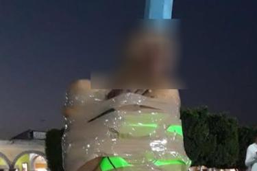 Encintan, golpean y desnudan a presunto ladrón 