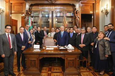 López Obrador se reunió con pastores de la comunidad evangélica