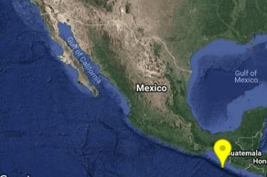 Remece sismo de magnitud 5 a Chiapas