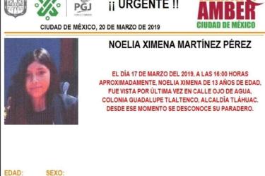 Buscamos a Noelia Ximena, tiene dos cicatrices ¿la has visto?