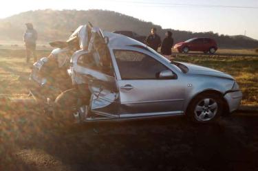 Aparatoso choque deja un muerto en Hidalgo