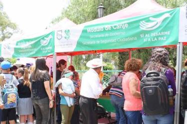 Permanente, ‘Sí al desarme, sí a la paz’ en Iztapalapa