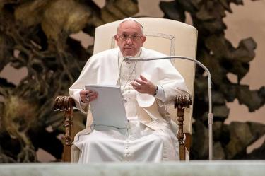El Papa fustiga a Europa y Estados Unidos por venta de armas