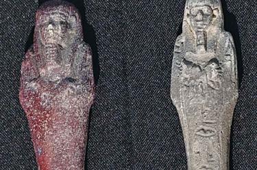 TESORO. Entre las estatuillas mostradas está la Dama egipcia, hecha en piedra caliza entre los años 1500 y 1450 antes de Cristo. Foto: AP