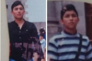 Los hermanos Raúl de 20 años y Cristian Gómez Chávez de 16 años de edad fueron secuestrados. Foto: FGJ Edomex